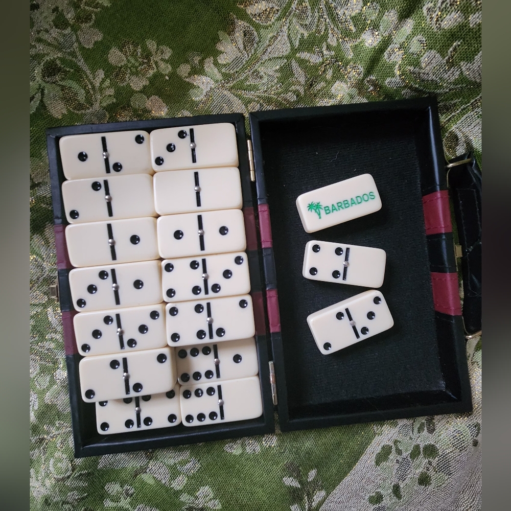 2/$30 Barbados Classic Black and White Domino Set